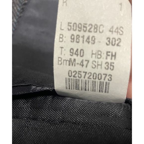 Ralph Lauren Blazer Jacket 100% Wool Lane Men's Size 44S Two Button Dark Gray - Picture 2 of 16